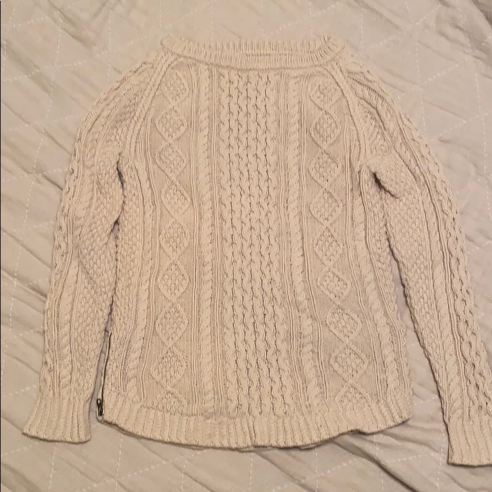 LL Bean Signature Cotton Fisherman Tunic Sweater